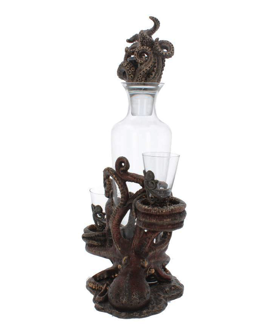 Oktopus Temptation Flaschen & Schnapsglashalter 40cm
