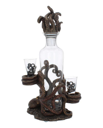Oktopus Temptation Flaschen & Schnapsglashalter 40cm