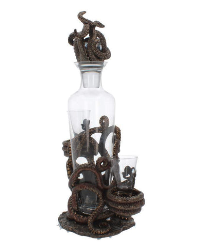 Oktopus Temptation Flaschen & Schnapsglashalter 40cm