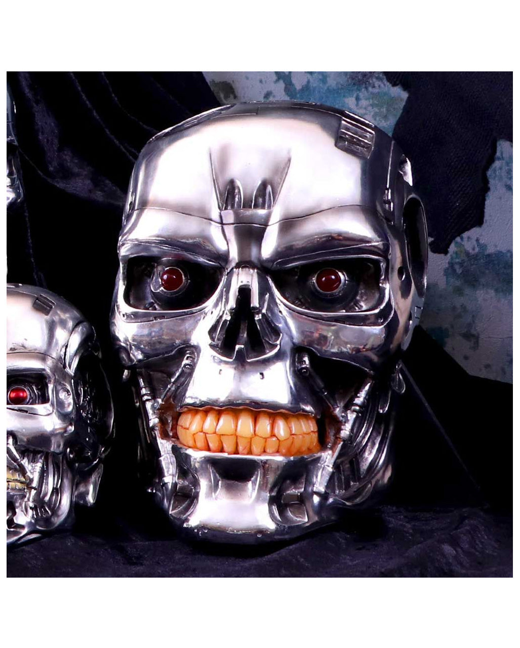 Terminator 2 T-800 Schädel Wandskulptur