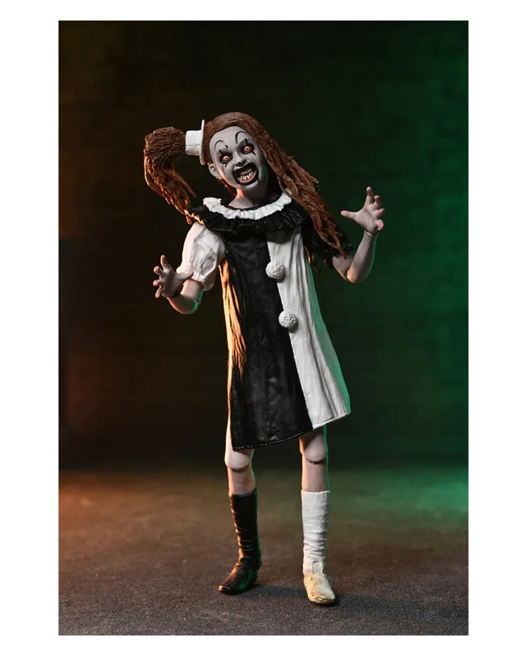 Terrifier 2 Art The Clown & Little Pale Girl NECA Actionfigur 17,5 cm