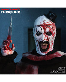 Terrifier One: 12 Collective Deluxe Art The Clown Figur 18cm