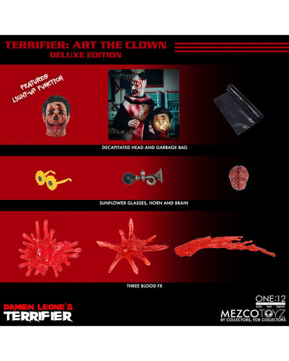 Terrifier One: 12 Collective Deluxe Art The Clown Figur 18cm