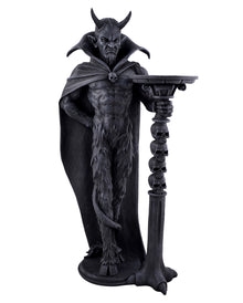 Teufelsbutler mit Totenkopfsäule als Beistelltisch