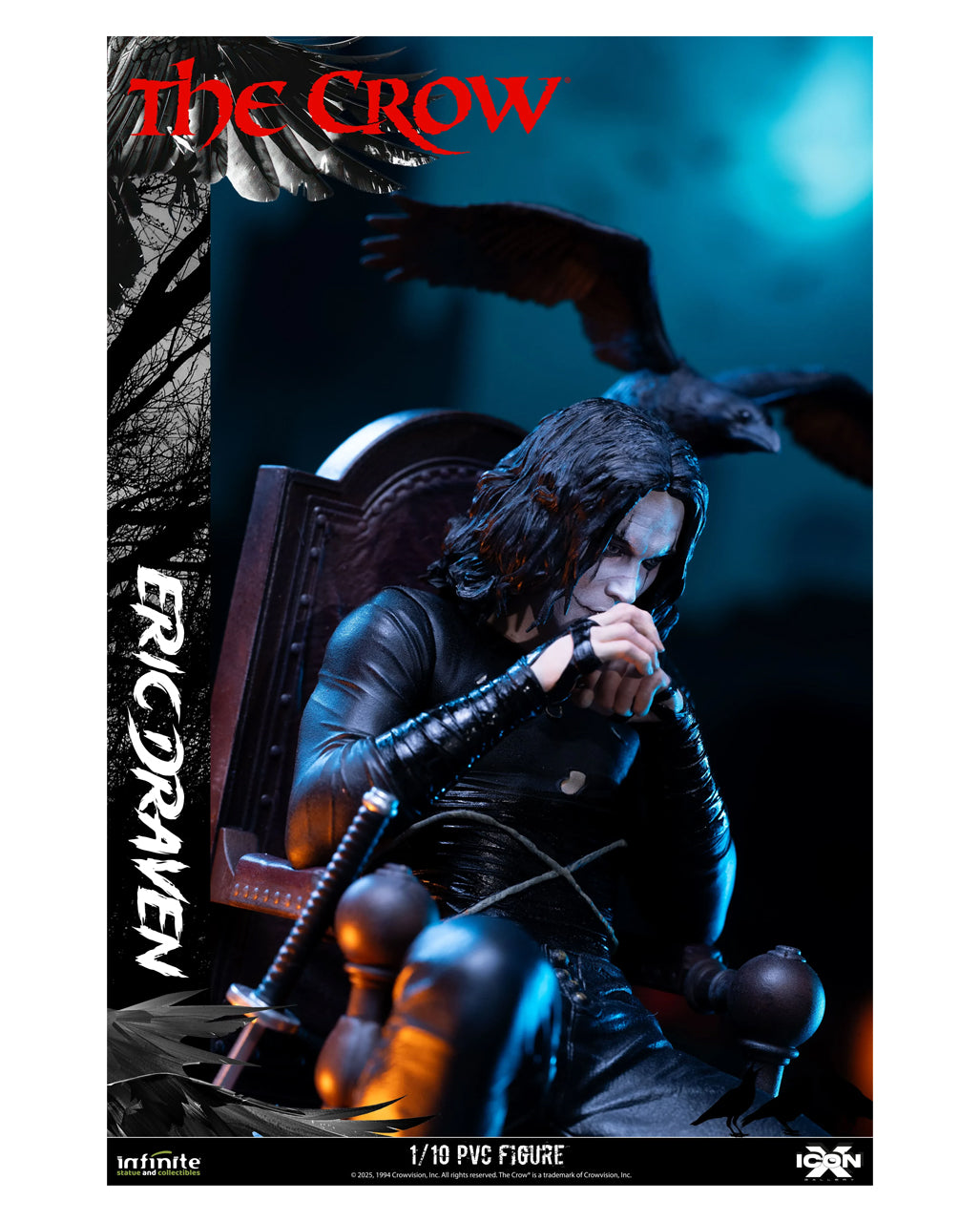 The Crow Eric Draven Icon Figur 20cm