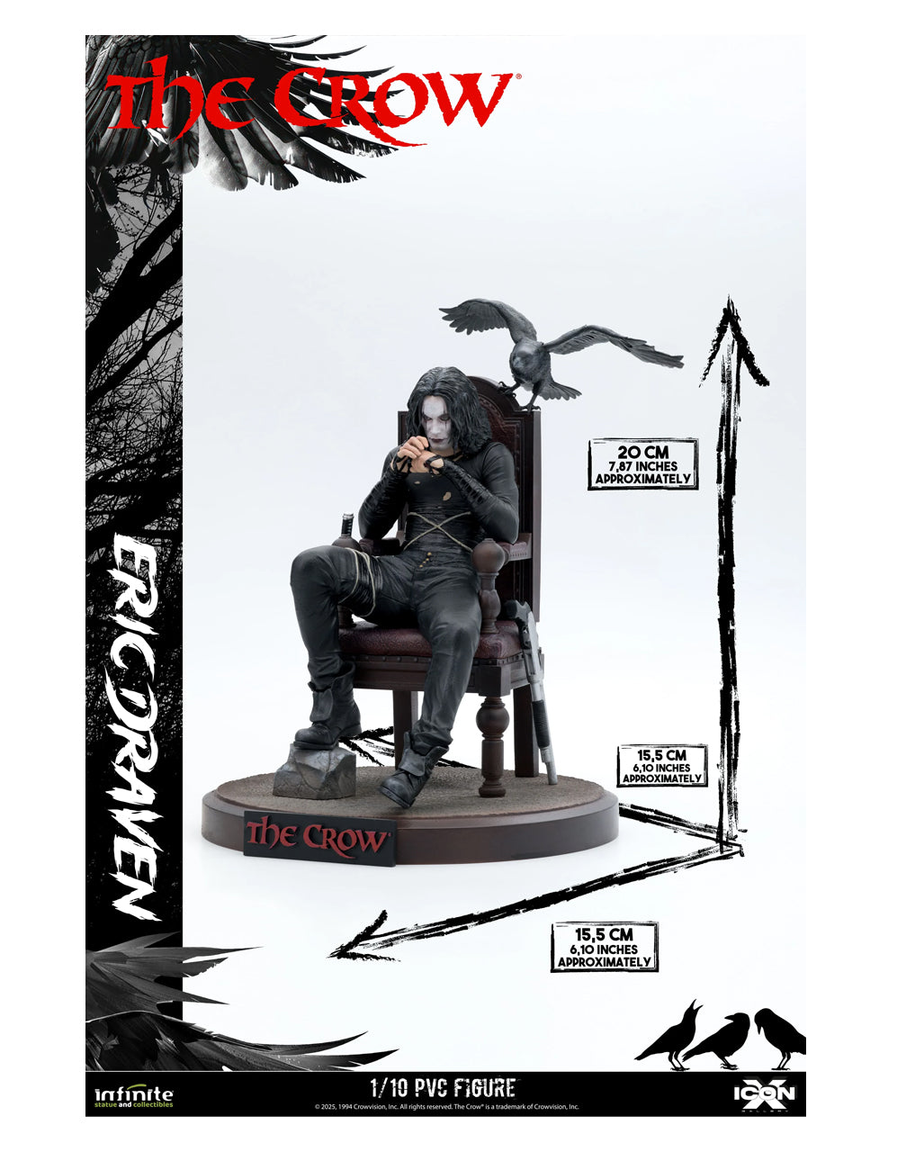 The Crow Eric Draven Icon Figur 20cm