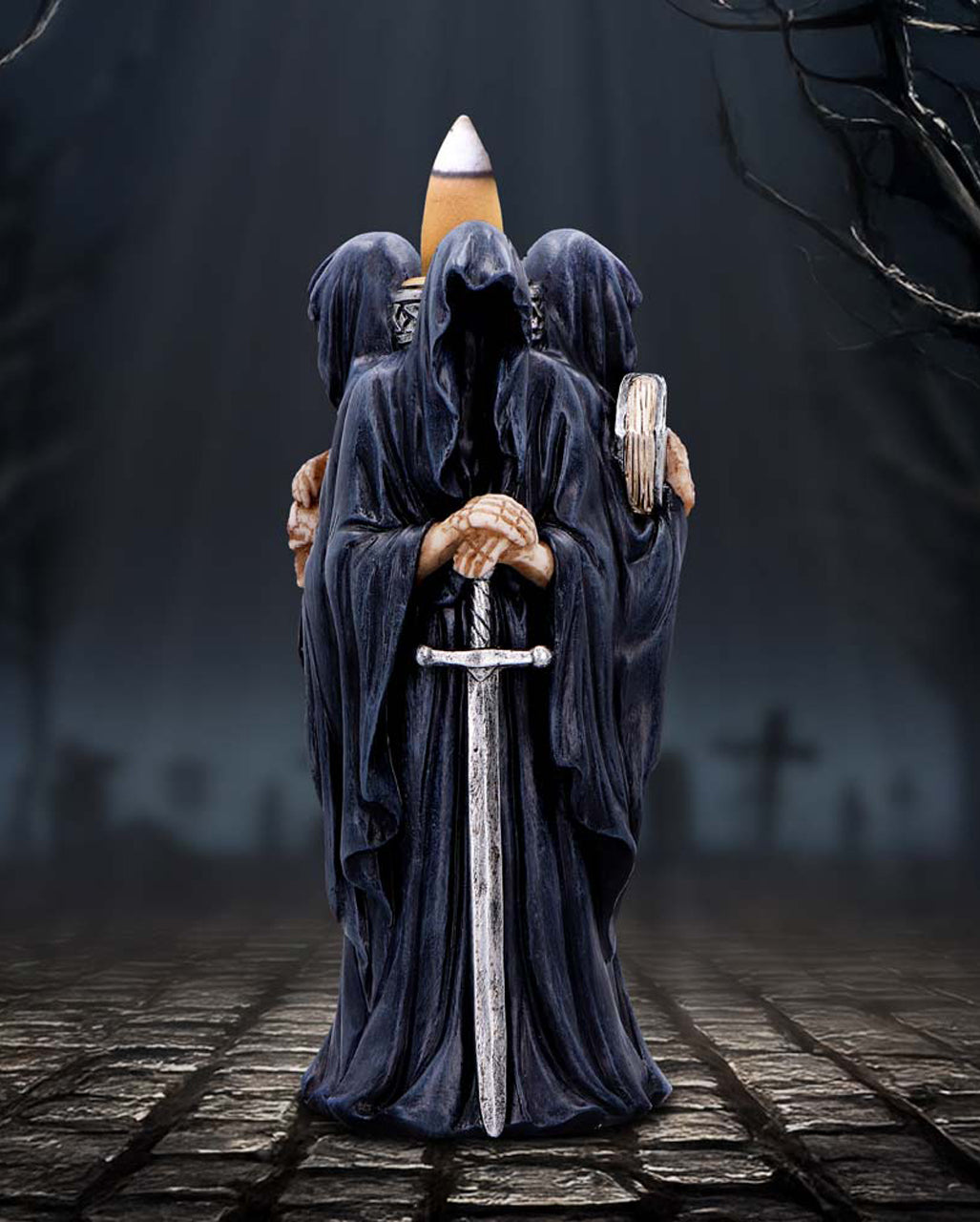 „The Endkeepers“ Gothic-Kerzenhalter 20cm