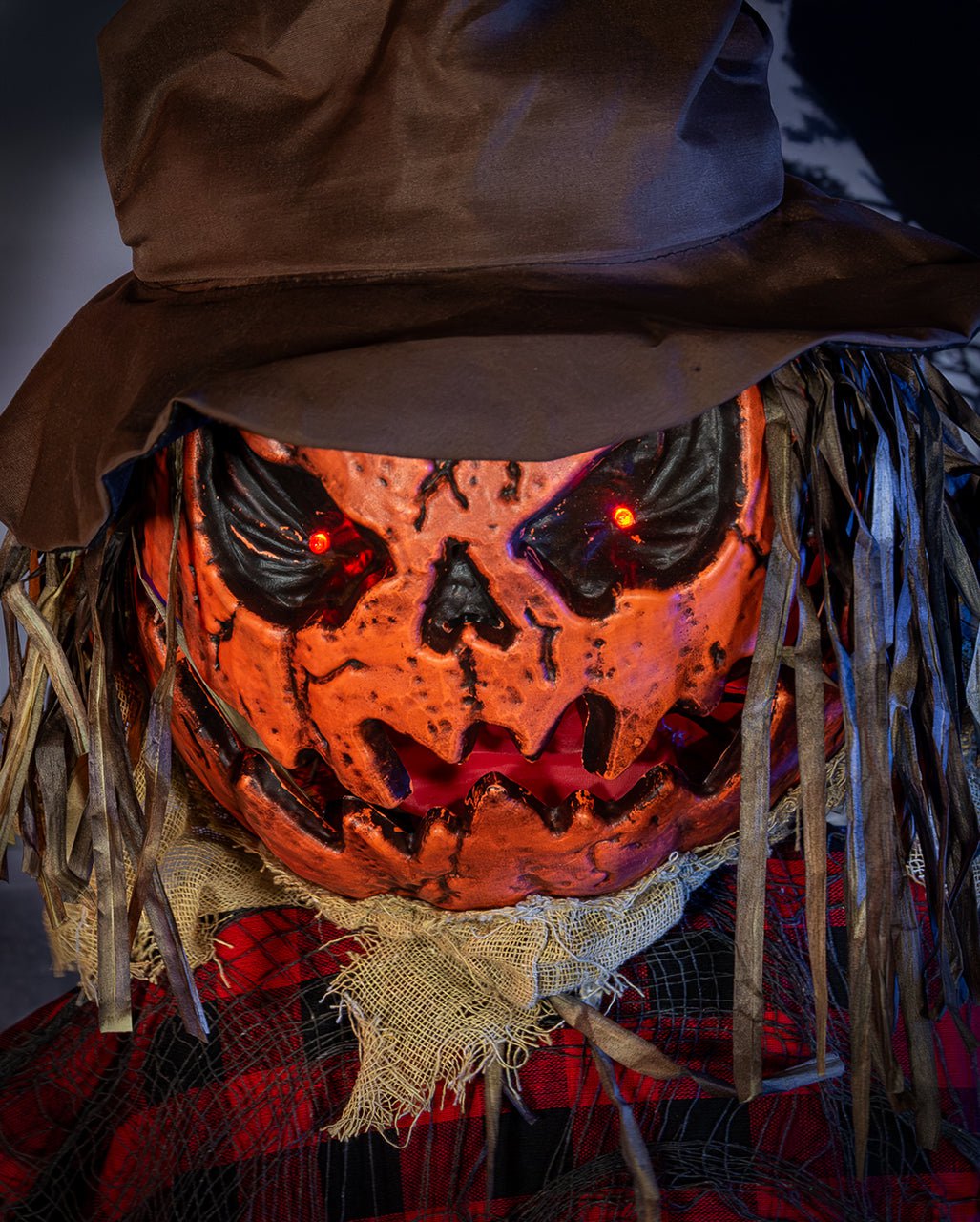 Animatronic The Hollow Harvester Con Faccia Da Zucca 198 Cm