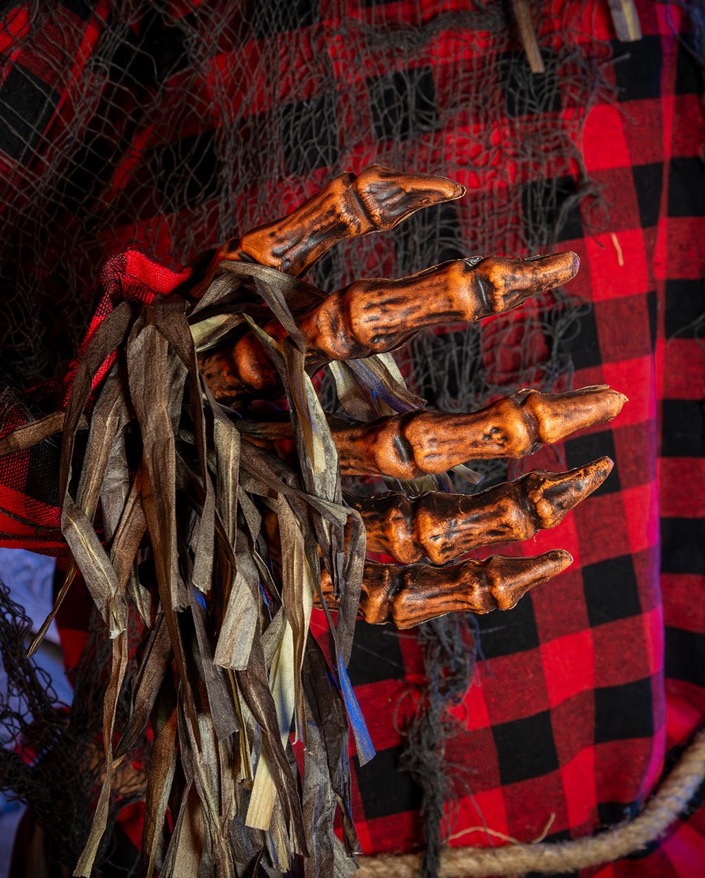 Animatronic The Hollow Harvester Con Faccia Da Zucca 198 Cm