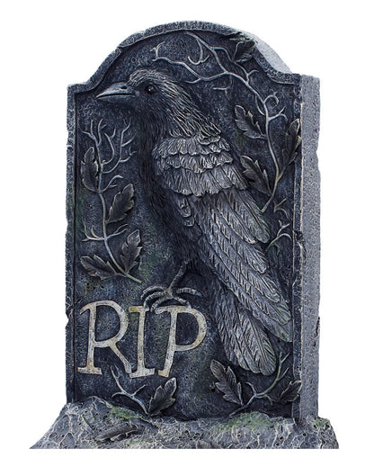"The Last Perch" Raben Grabstein 25cm