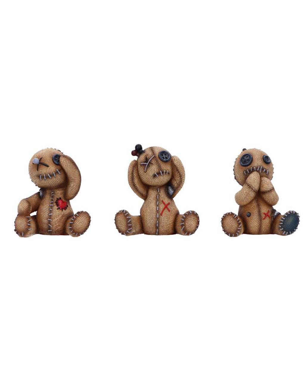 Drei Weise Voodoo Puppen
