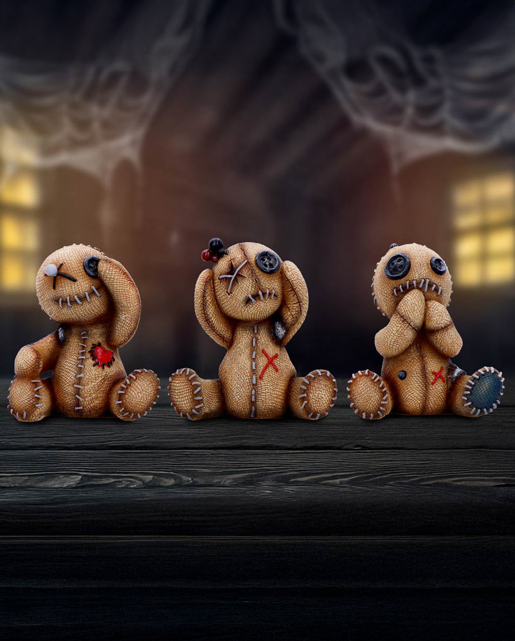 Drei Weise Voodoo Puppen