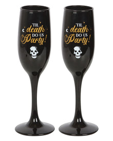 "Til Death Do Us Party" Champagnergläser Set