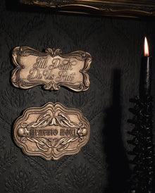 Till Death Do Us Part Sarg Tafel - Gold Edition 17x9cm