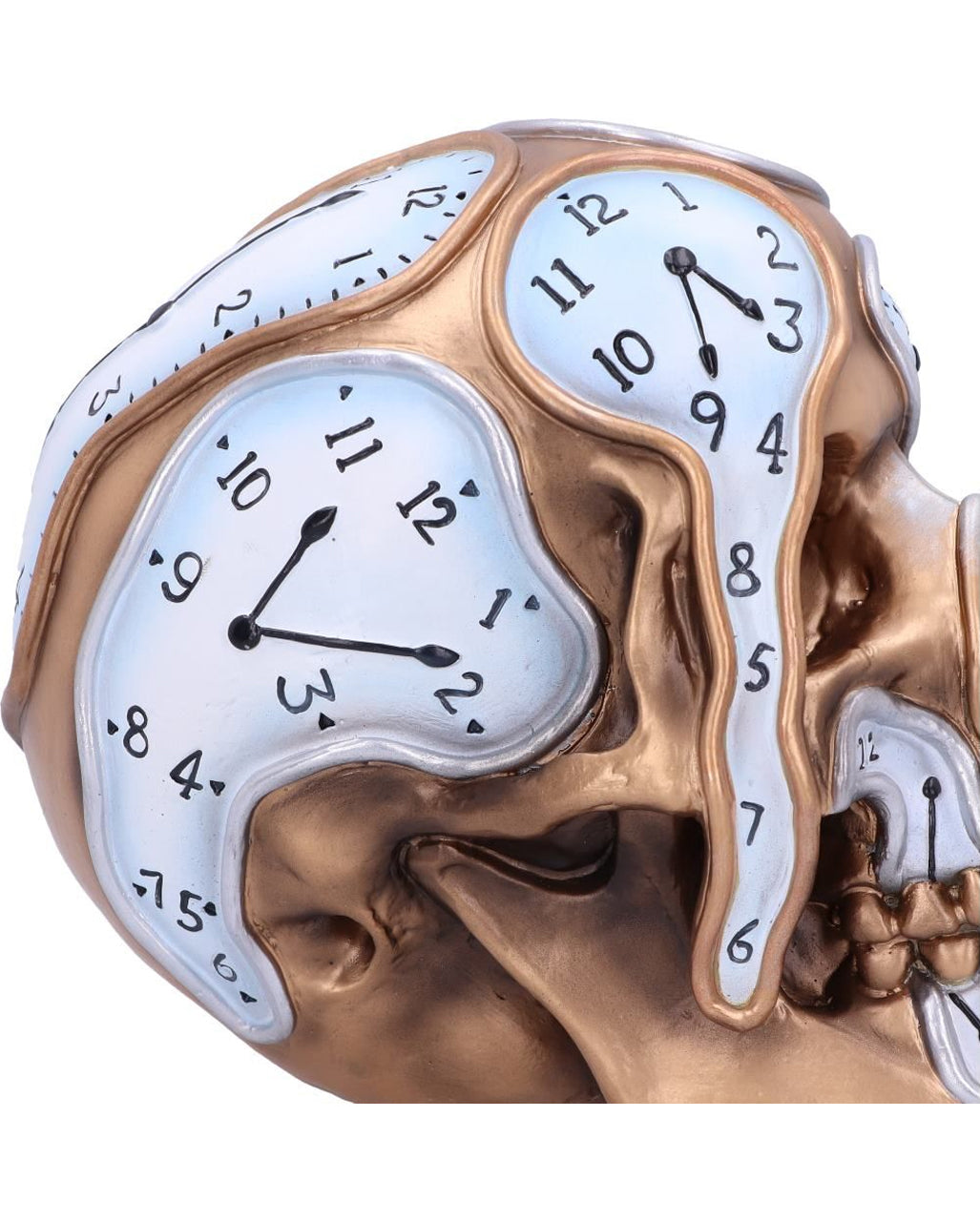 Die Zeit vergeht Uhren Schädel 17,5cm
