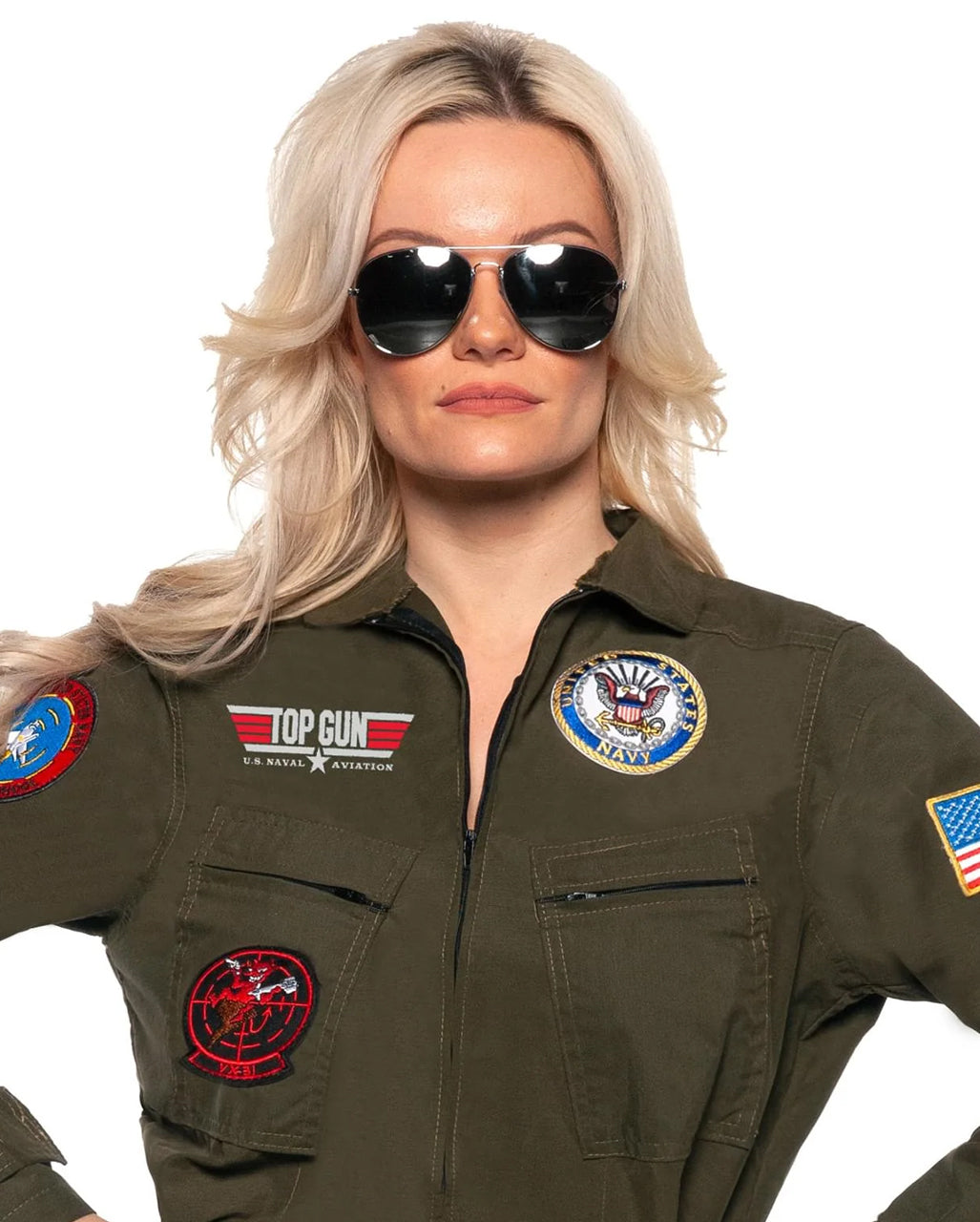 Top Gun Kostümanzug Damen Jet Pilot