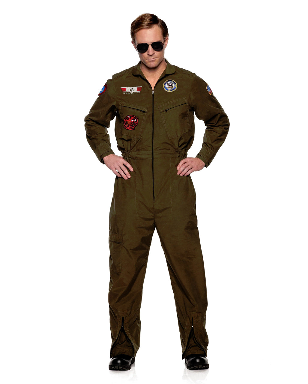 Navy Top Gun Kostümanzug Herren Jet Pilot