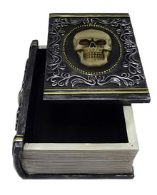 Totenkopf Buch als Schmuckkästchen 11,5cm
