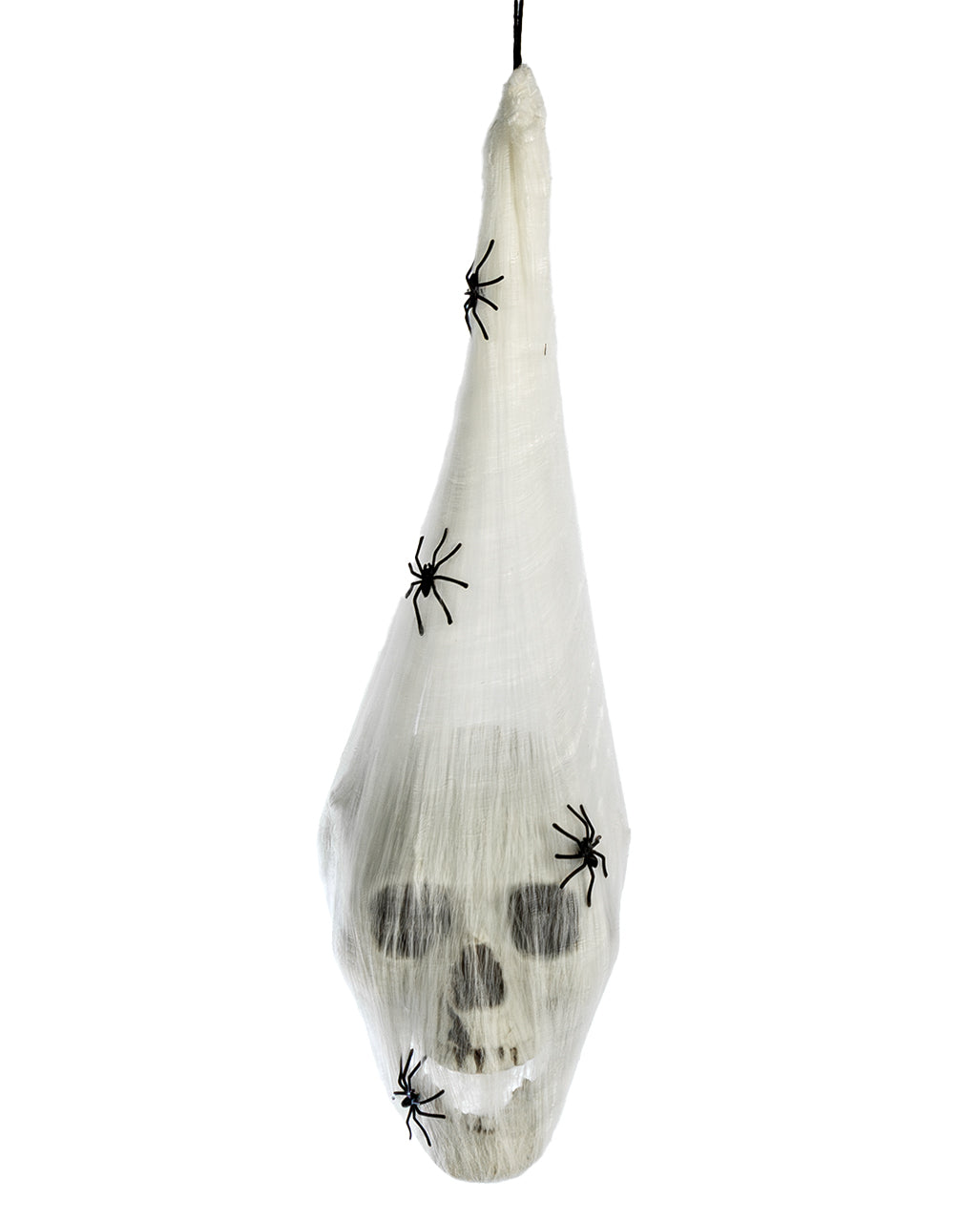 Skull In A Spider Cocoon With Luminous Eyes