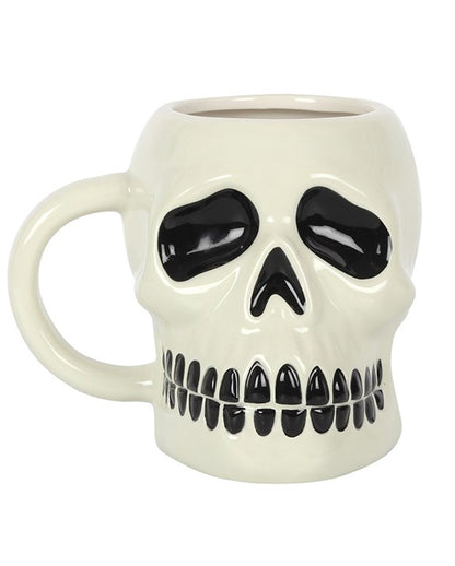 Skull Ceramic Mug With Handle