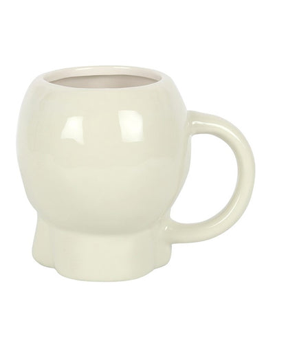 Skull Ceramic Mug With Handle