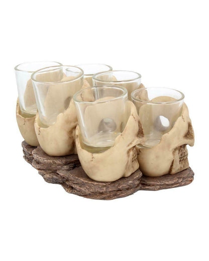 Totenschädel Schnapsglas Set 6 St.