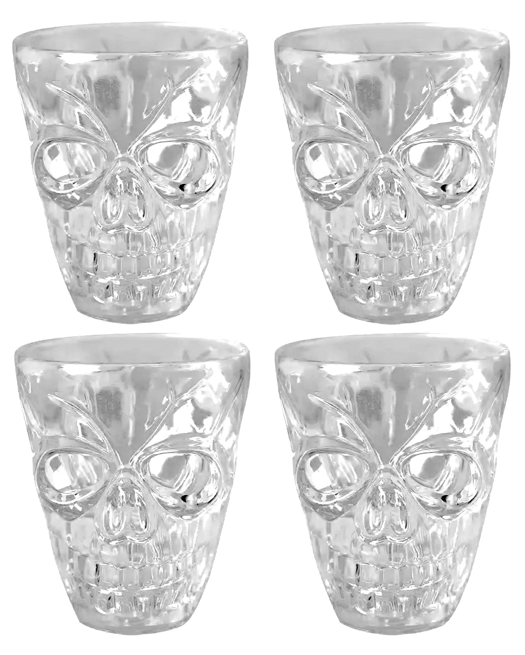 Totenkopf Shotglas 4 Stück