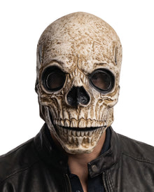 Totenkopf Skelett Maske mit beweglichem Kiefer