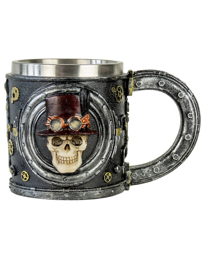 Caraffa Teschio Steampunk 14 Cm