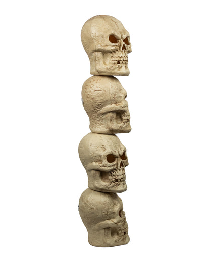 Totenkopf Turm mit 4 Schädeln & Licht 120cm