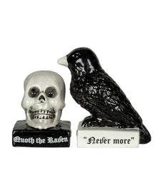 Totenkopf & Rabe als Salz & Pfefferstreuer