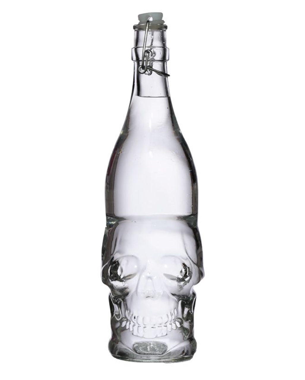 Totenkopf Wasserflasche mit Bügelverschluss 1L