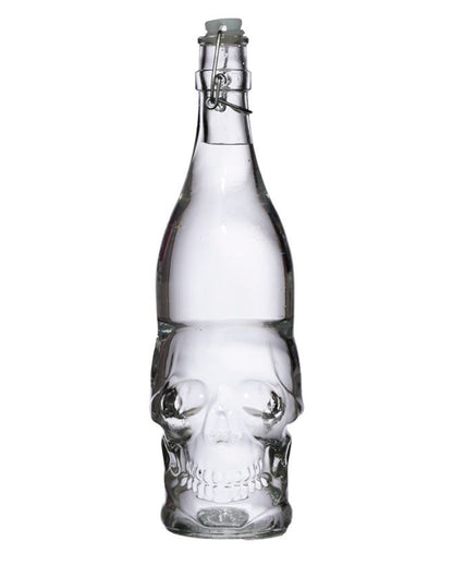 Totenkopf Wasserflasche mit Bügelverschluss 1L