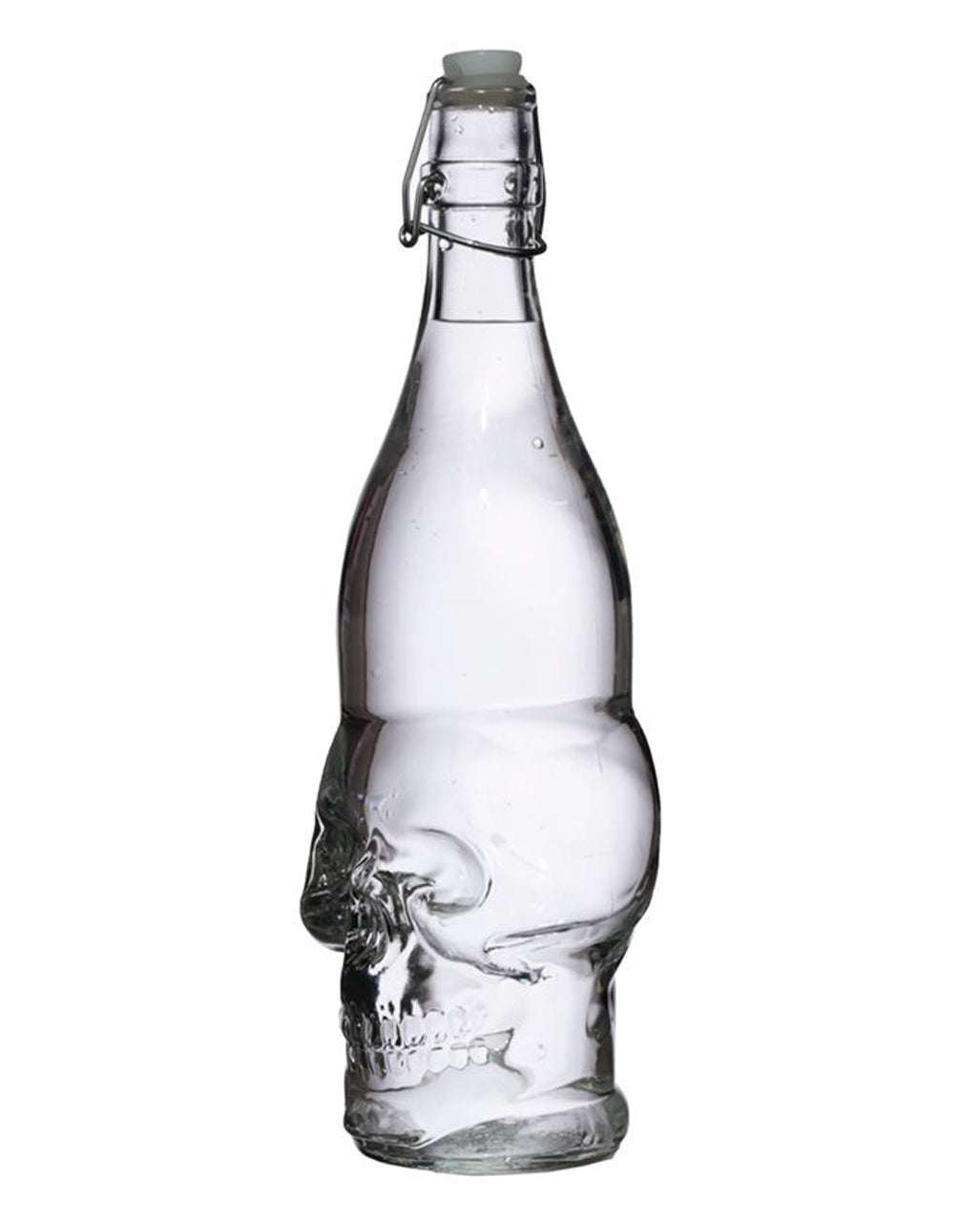 Totenkopf Wasserflasche mit Bügelverschluss 1L