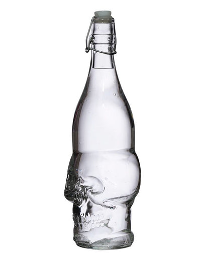 Totenkopf Wasserflasche mit Bügelverschluss 1L