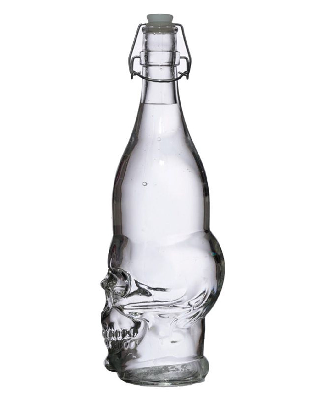 Totenkopf Wasserflasche mit Bügelverschluss 1L