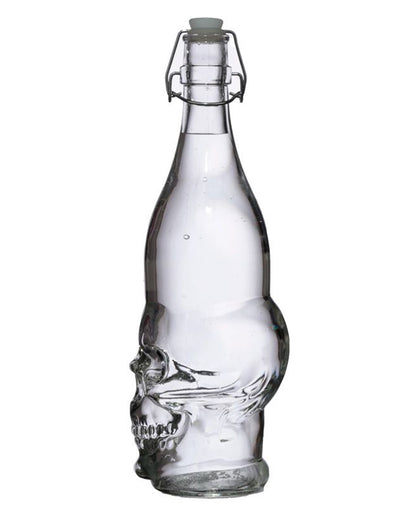 Totenkopf Wasserflasche mit Bügelverschluss 1L