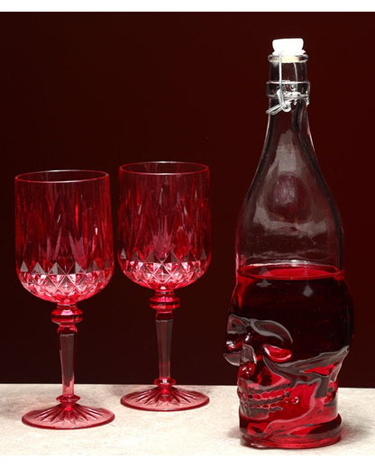 Totenkopf Wasserflasche mit Bügelverschluss 1L