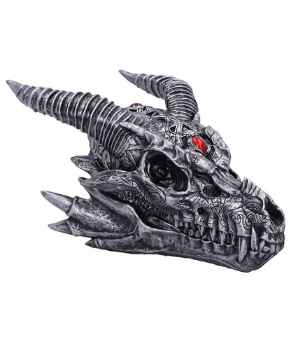 Tribal Flame Sci-Fi Drachenschädel 21,5cm