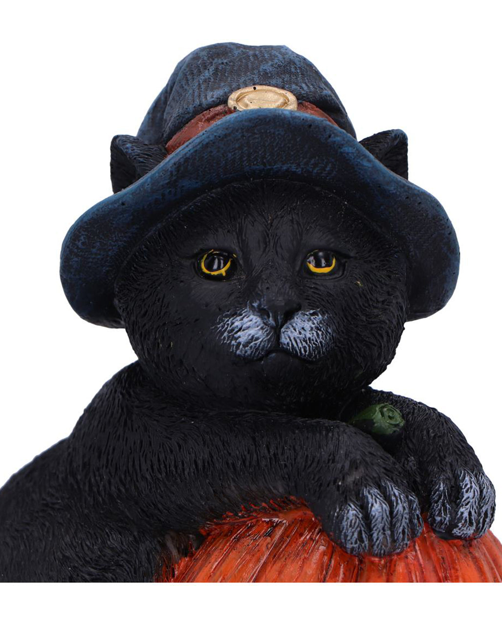 Trick or Treat Katze mit Kürbis Dekofigur 13cm