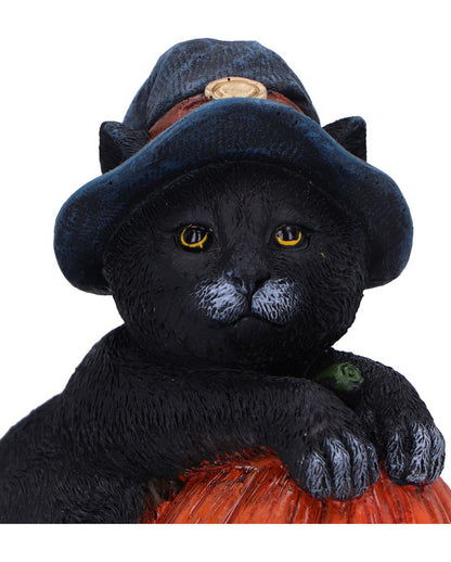 Trick or Treat Katze mit Kürbis Dekofigur 13cm