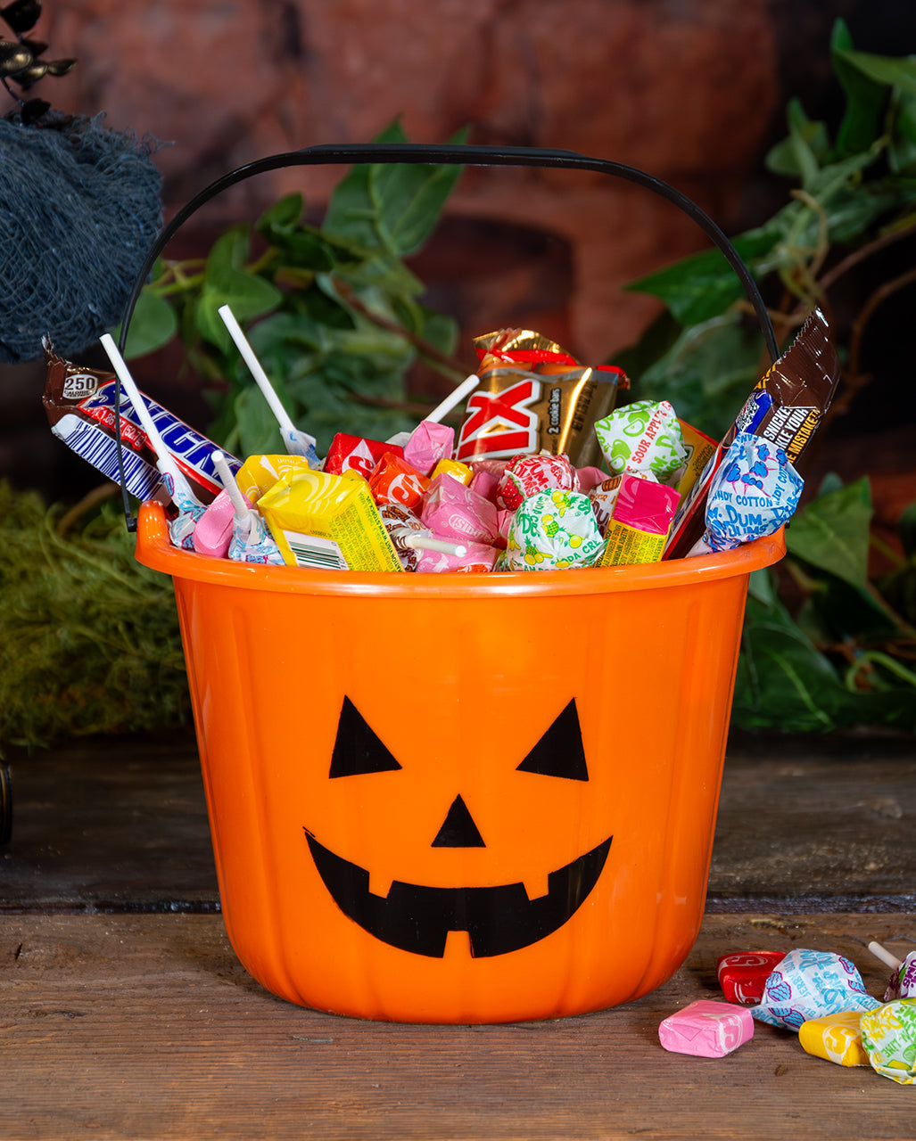 Trick or Treat Kürbis Eimerchen 19x14cm