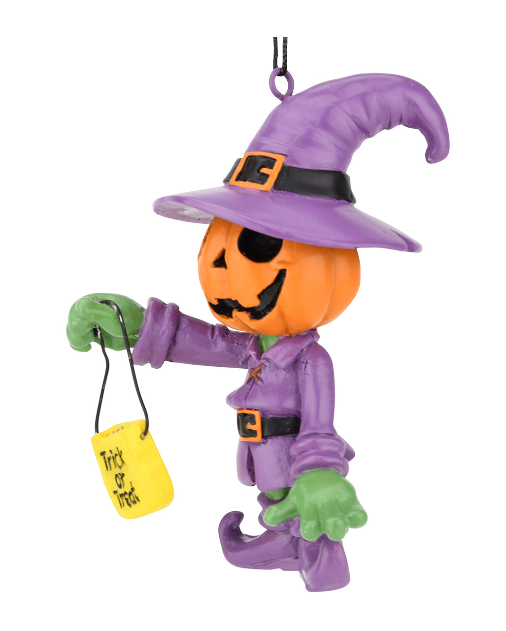 Trick or Treat Kürbis Männchen Christbaumkugel 8,9cm