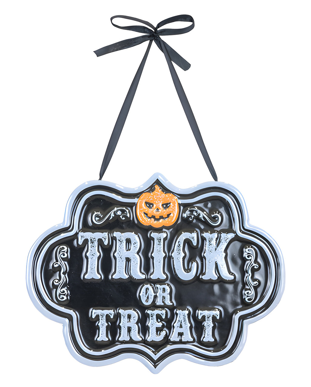 Trick or Teat Metallschild 25cm