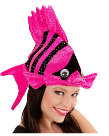 Tropischer Fischhut Pink