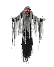Creepy Skeleton Phantom Hanging Figure With Light & Sound 182cm