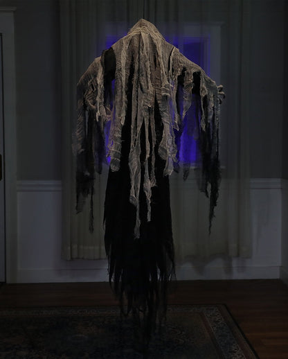 Spaventoso Scheletro Fantasma Da Appendere Con Luci E Suoni 182 Cm