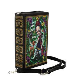 Monobrow Girl Book Clutch Handtasche