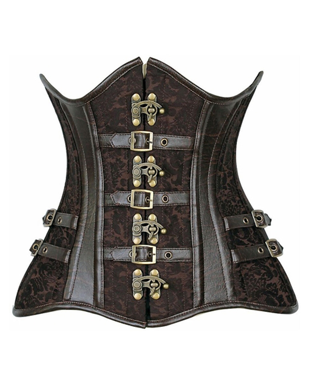 Unterbrustkorsett Steampunk Braun
