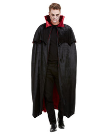 Vampir Cape Velours Deluxe für Erwachsene
